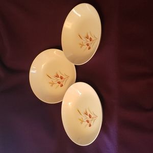 Set of Three Vintage Taylor Smith Autumn Harvest Bowls